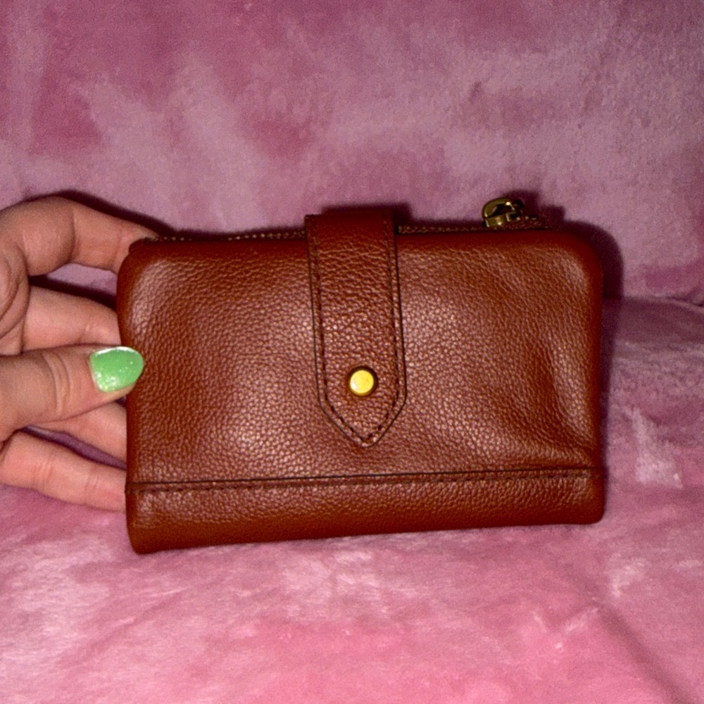 Fossil Lainie Multifunction Brown Leather Wallet NWOT - Picture 12 of 12